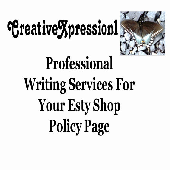 Custom Etsy Policy Page, Professional Custom Writing Services, 150 ...