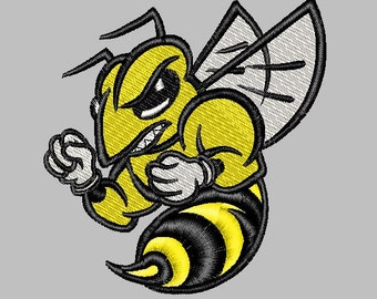 Yellow Jacket Embroidery Design 