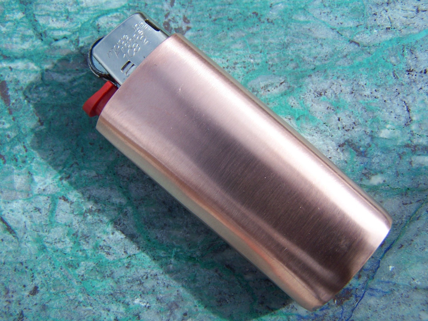 Copper Mini Bic Lighter Case