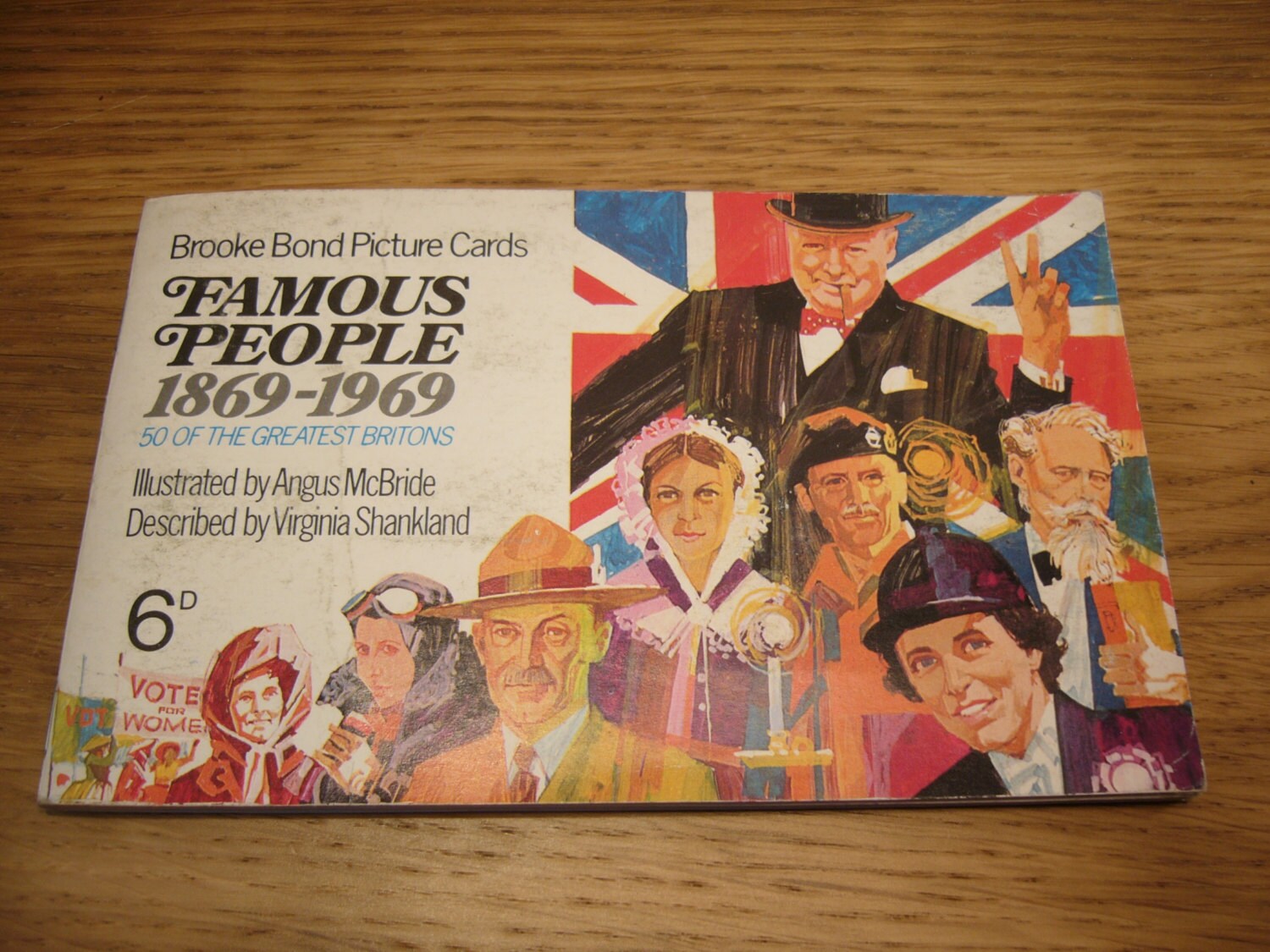 Vintage 1960s Brooke Bond PG Tips tea card album Famous