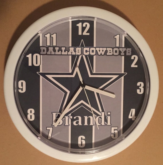 Items similar to Personalized Dallas Cowboys Wall Clock on Etsy