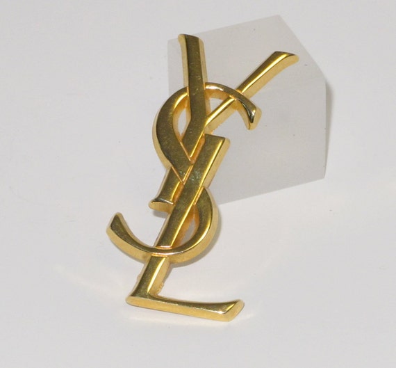 Authentic Vintage Yves Saint Laurent Pin Brooch iconic YSL
