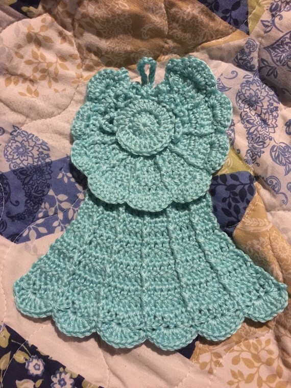 Crochet Angel Dishcloth Wall Hanging