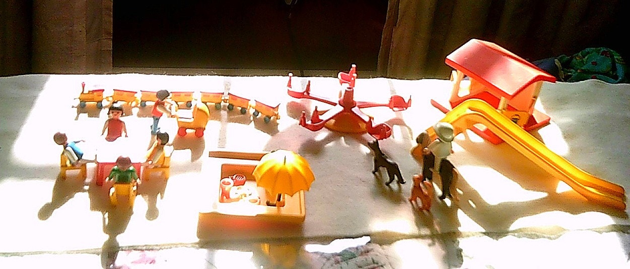 Vintage Playmobil 1981 Geobra Child's Playground Set with