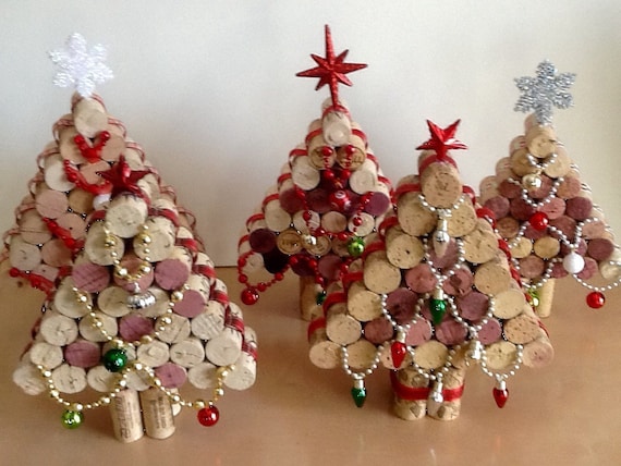 Wine cork Christmas Tree.....Upcycled Cork Christmas Decorations, Large Tree