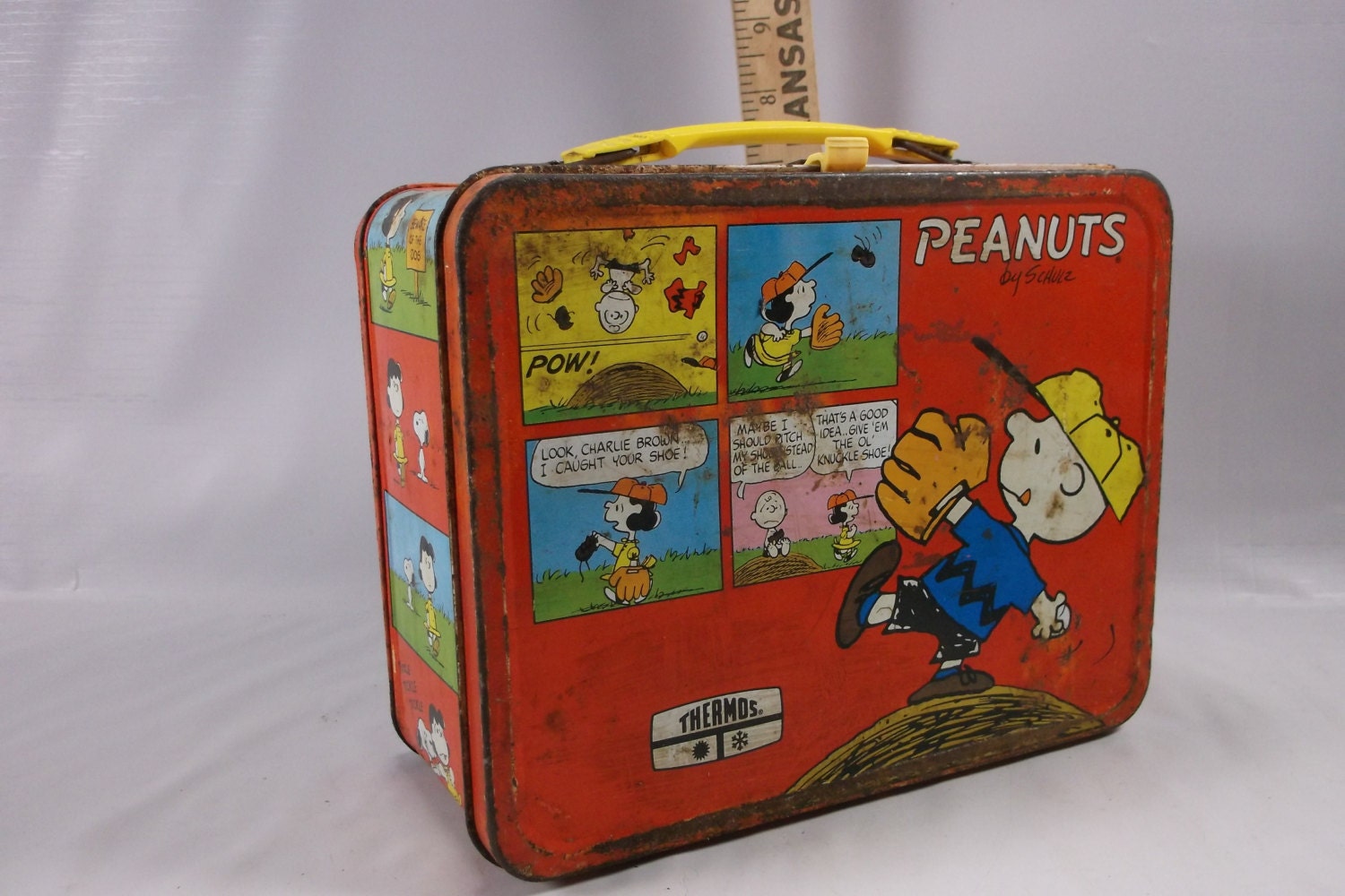 Lunchbox Vintage 1970 s Peanuts Cartoon Lunchbox by
