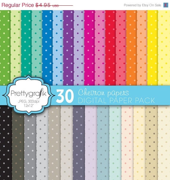 80% OFF SALE polka dot digital paper, commercial use, scrapbook papers, background - PS581 Il_570xn