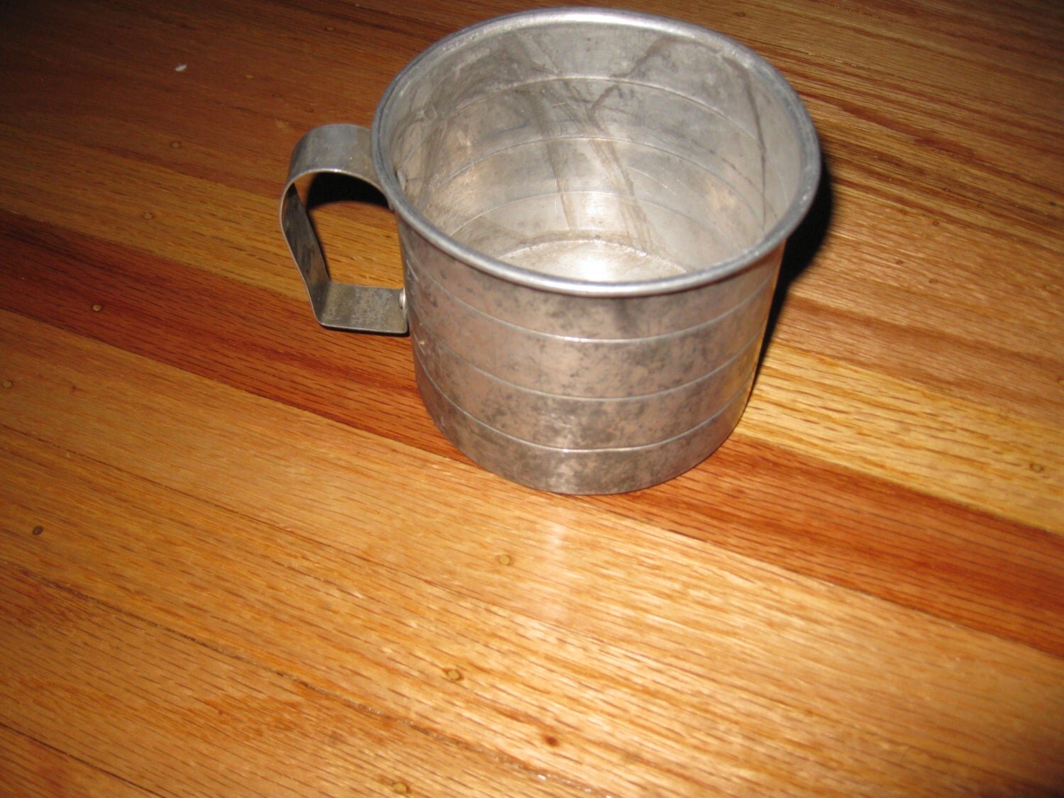 ANTIQUE TIN MEASURING Cup 1 Cup With 1/2 Cup by framedvintageart