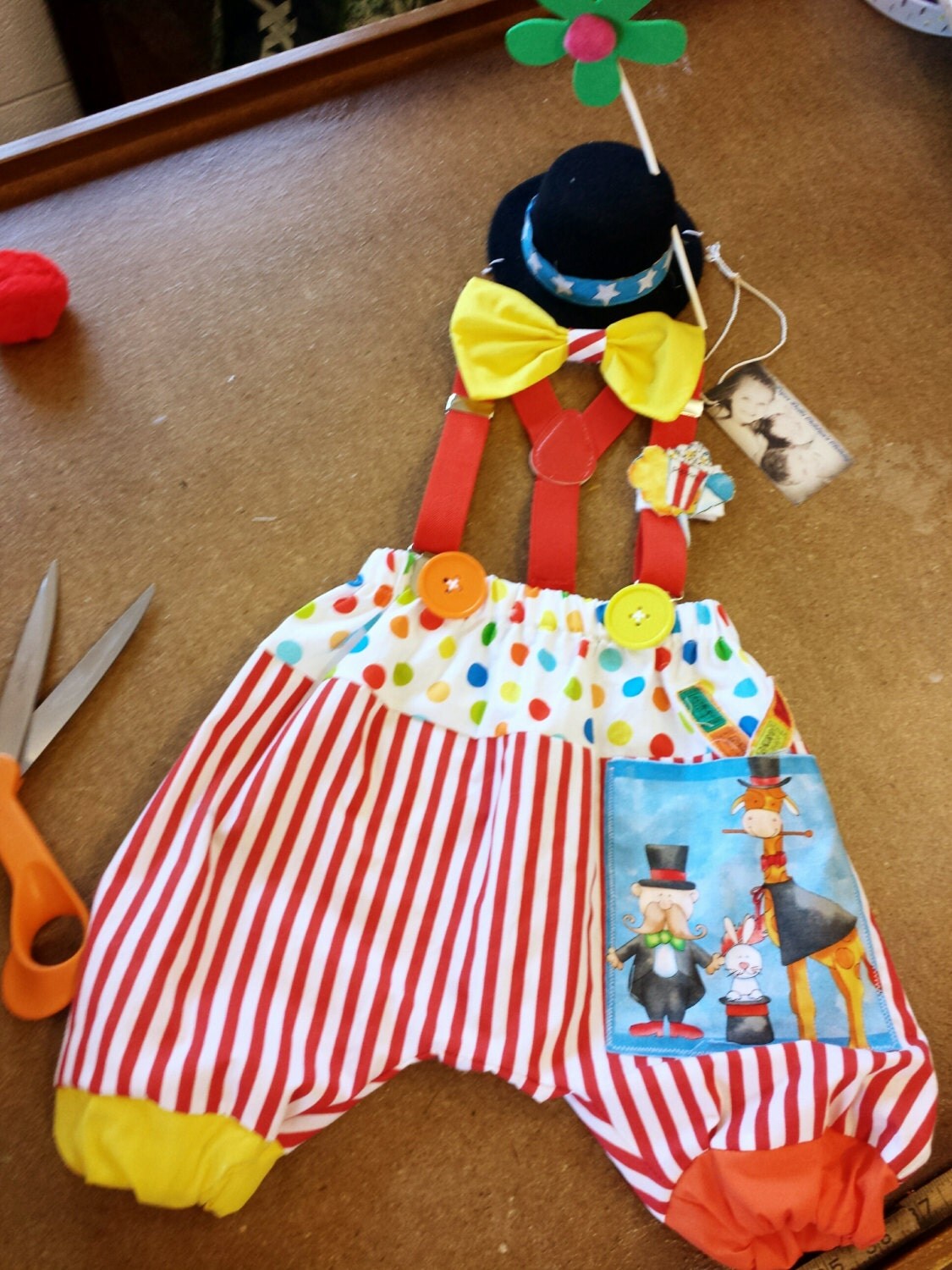 Boys Clown Costume Baby Clown Costume 1st Birthday