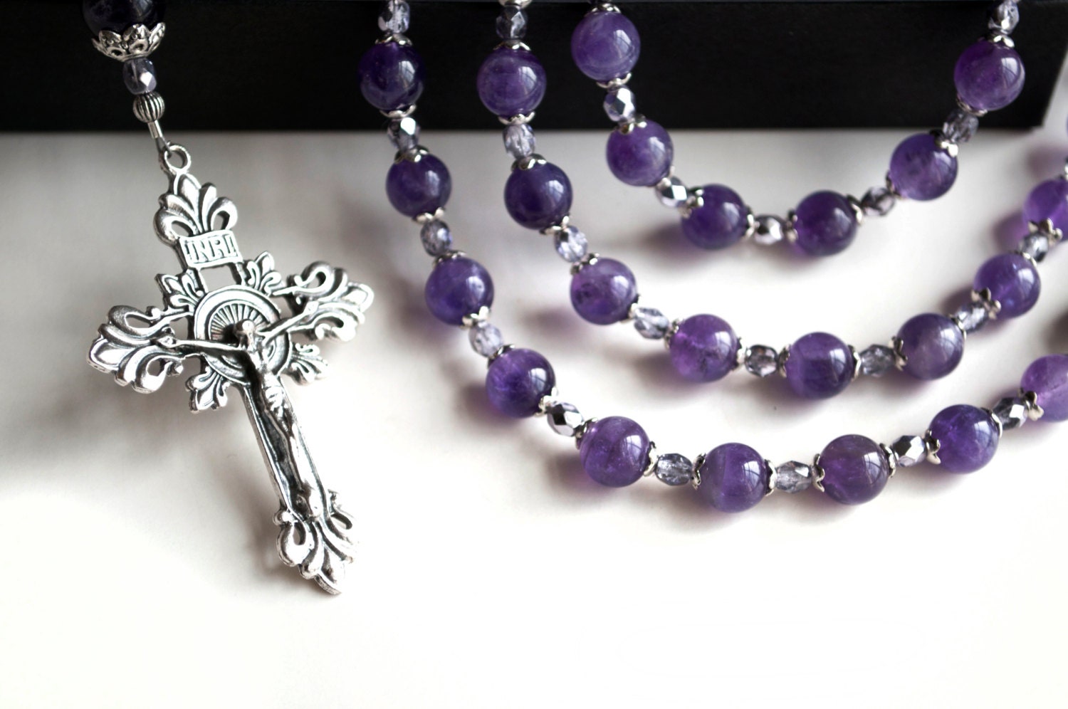Genuine Amethyst Catholic Rosary Confirmation Rosaries First