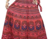 Wrap Around Skirts Ethnic Indian Gypsy Boho Hippie Cotton Skirt