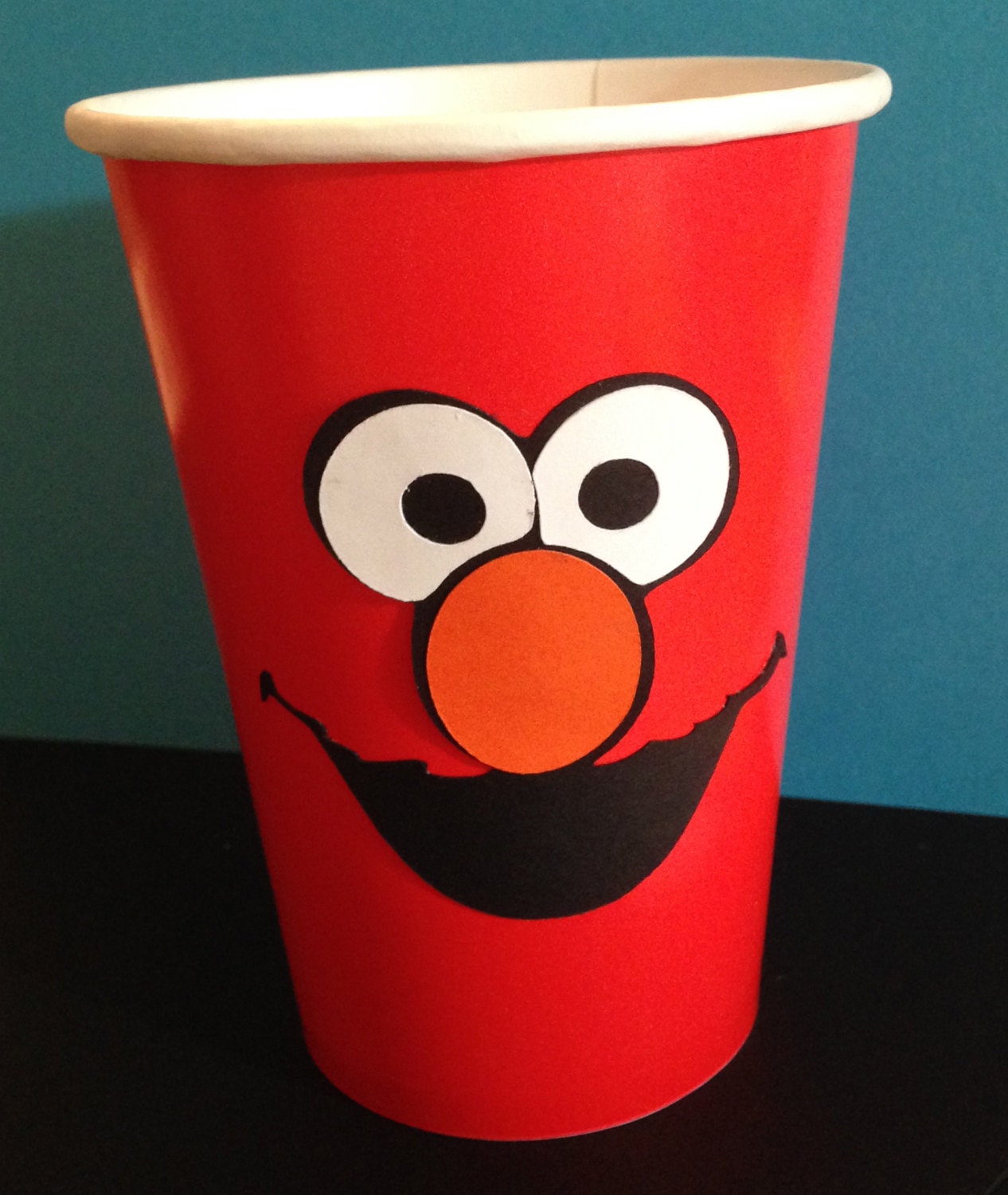 12 Elmo faces for party cups Elmo birthday party Elmo party