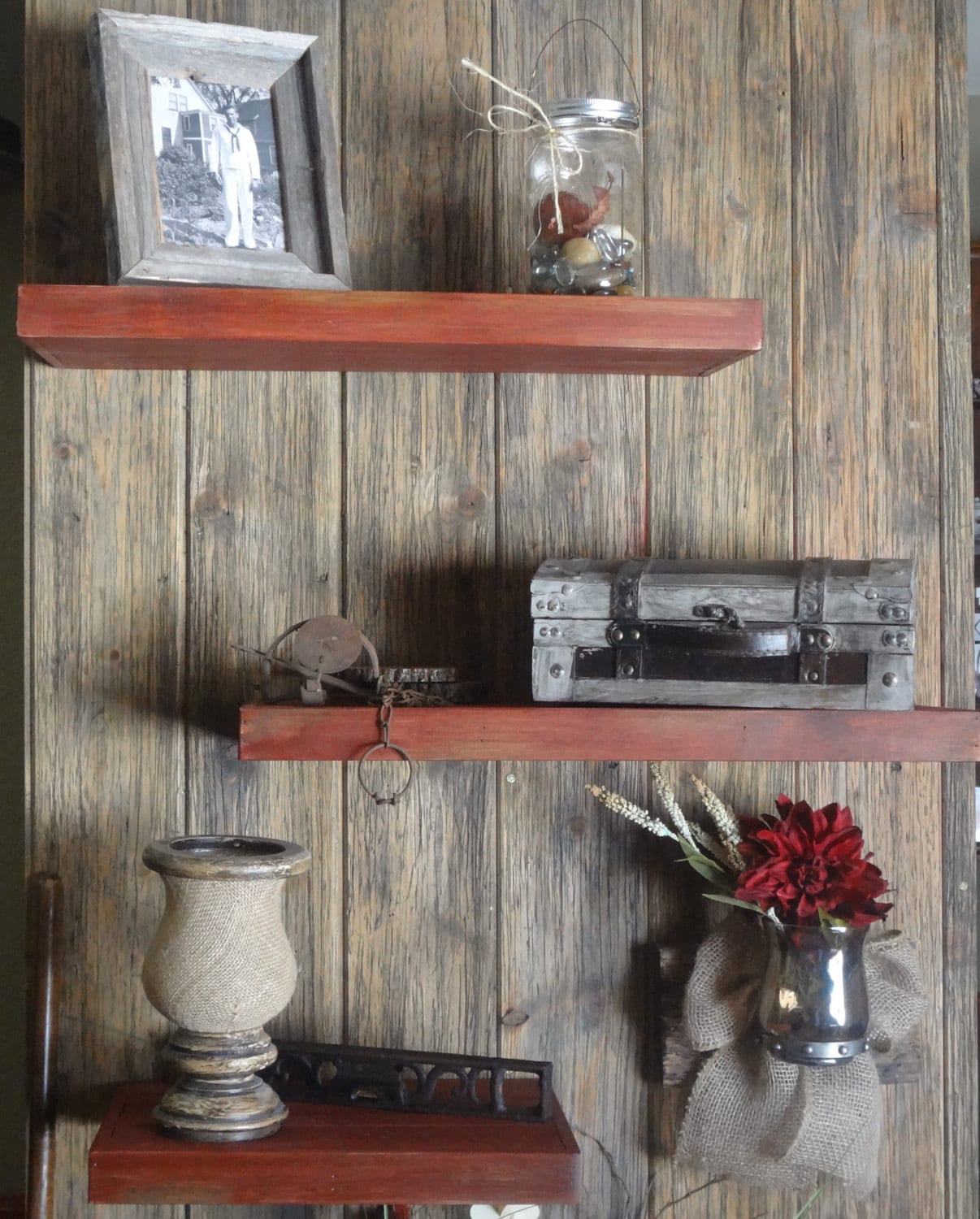 Floating ShelvesWoodenDistressed Barn by WoodenCrateGallery