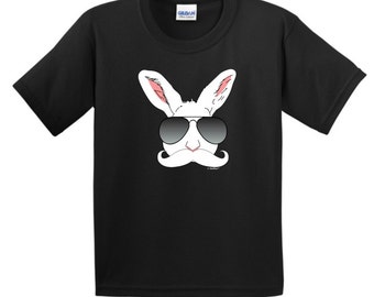 Items similar to Distinguished Bunny with a mustache Art Illustration 8 ...