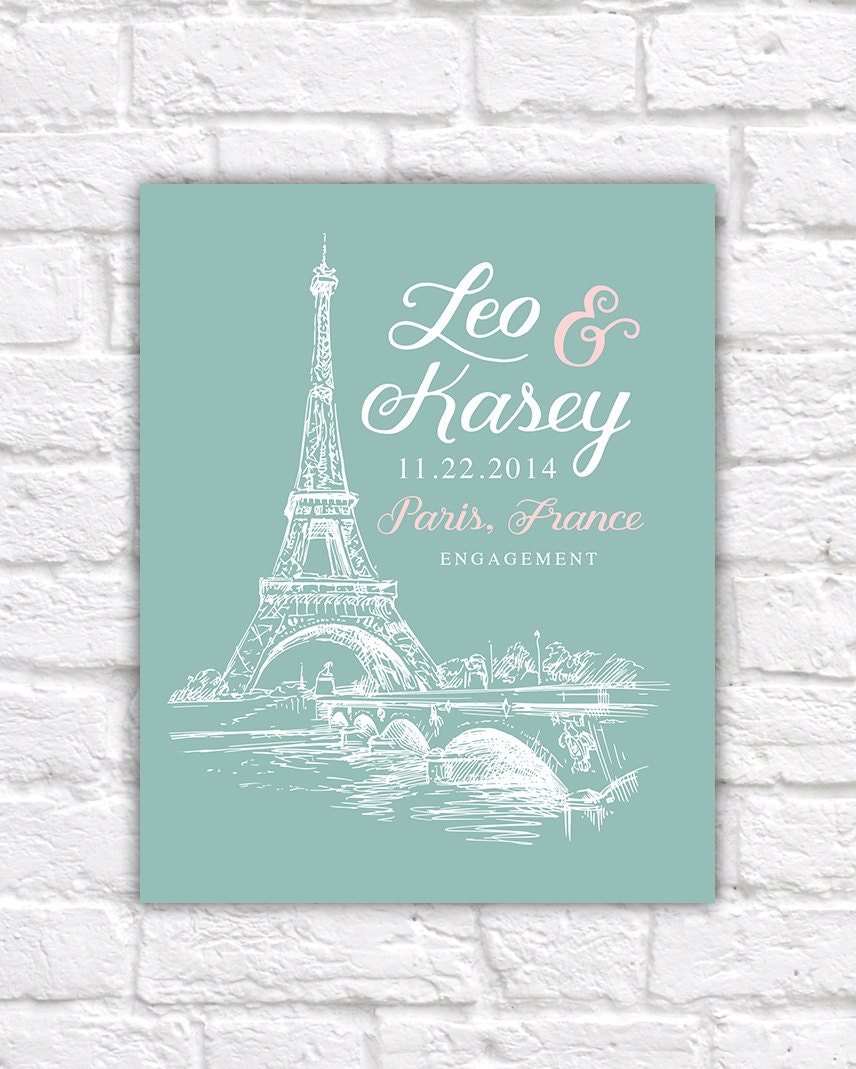 Paris Engagement Gift Eiffel Tower Paris France 