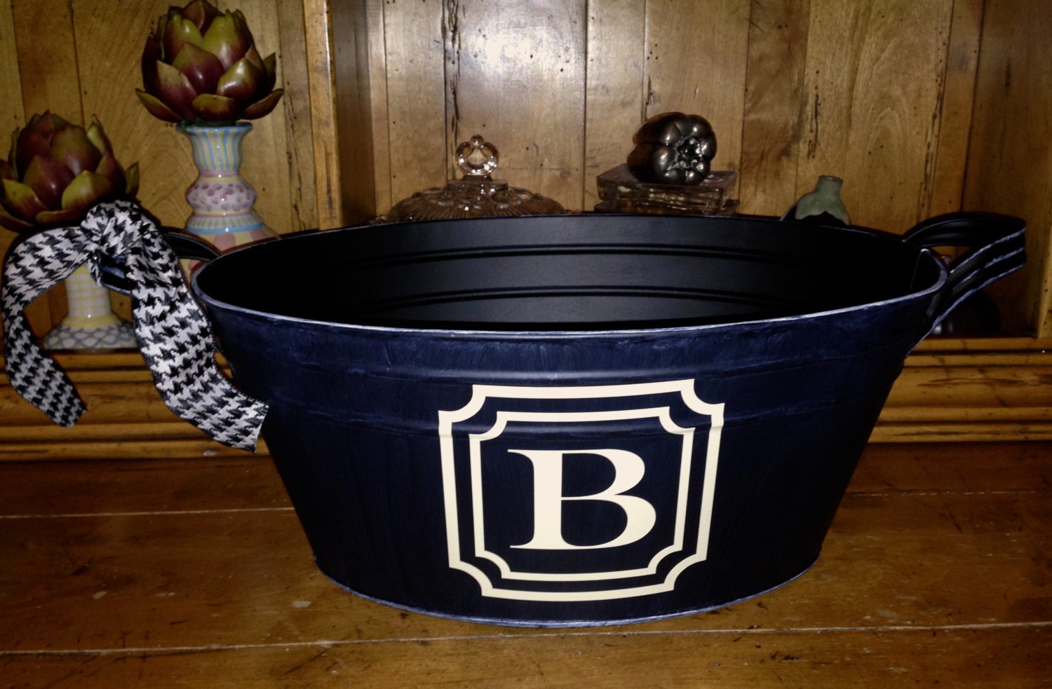 Personalized Metal Tub / Oval Metal Beverage Tub. Perfect for