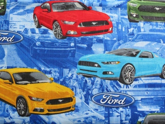 Ford mustang cotton fabric