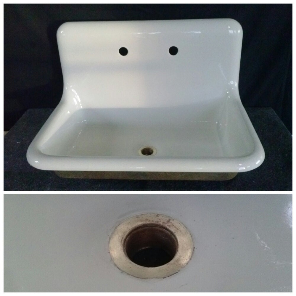 RsRvRd /// Warehouse SALE Antique Cast Iron SINK White