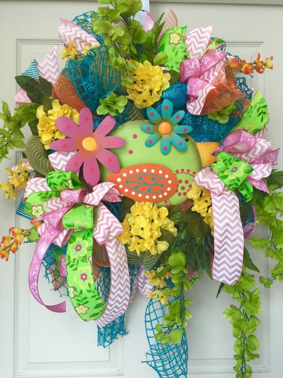 colorful spring and summer mesh wreath by williamsfloral colorful spring and summer mesh wreath by williamsfloral