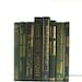 Green decorative books, green book collection, green wedding decor, green photo prop, green books for home decor, green books, book decor