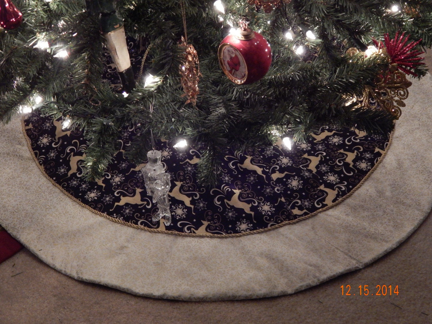 christmas tree skirt black and gold 45 inch diameter christmas tree skirt black and gold 45 inch diameter
