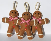 Popular items for felt gingerbread man on Etsy