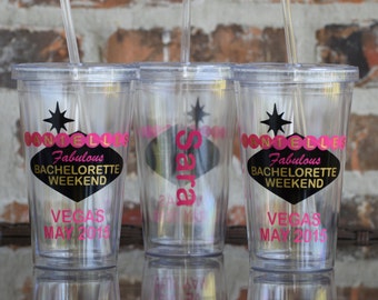 Las Vegas Sign Bachelorette Party Tumbler - Style B
