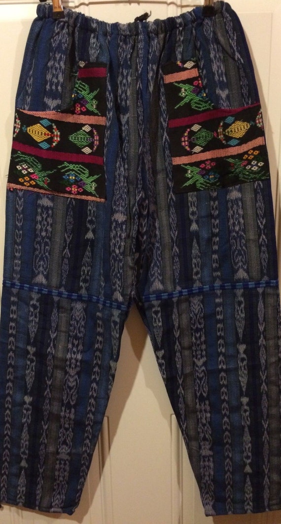 Guatemalan-Handmade Huipil pants by BohemianMode on Etsy