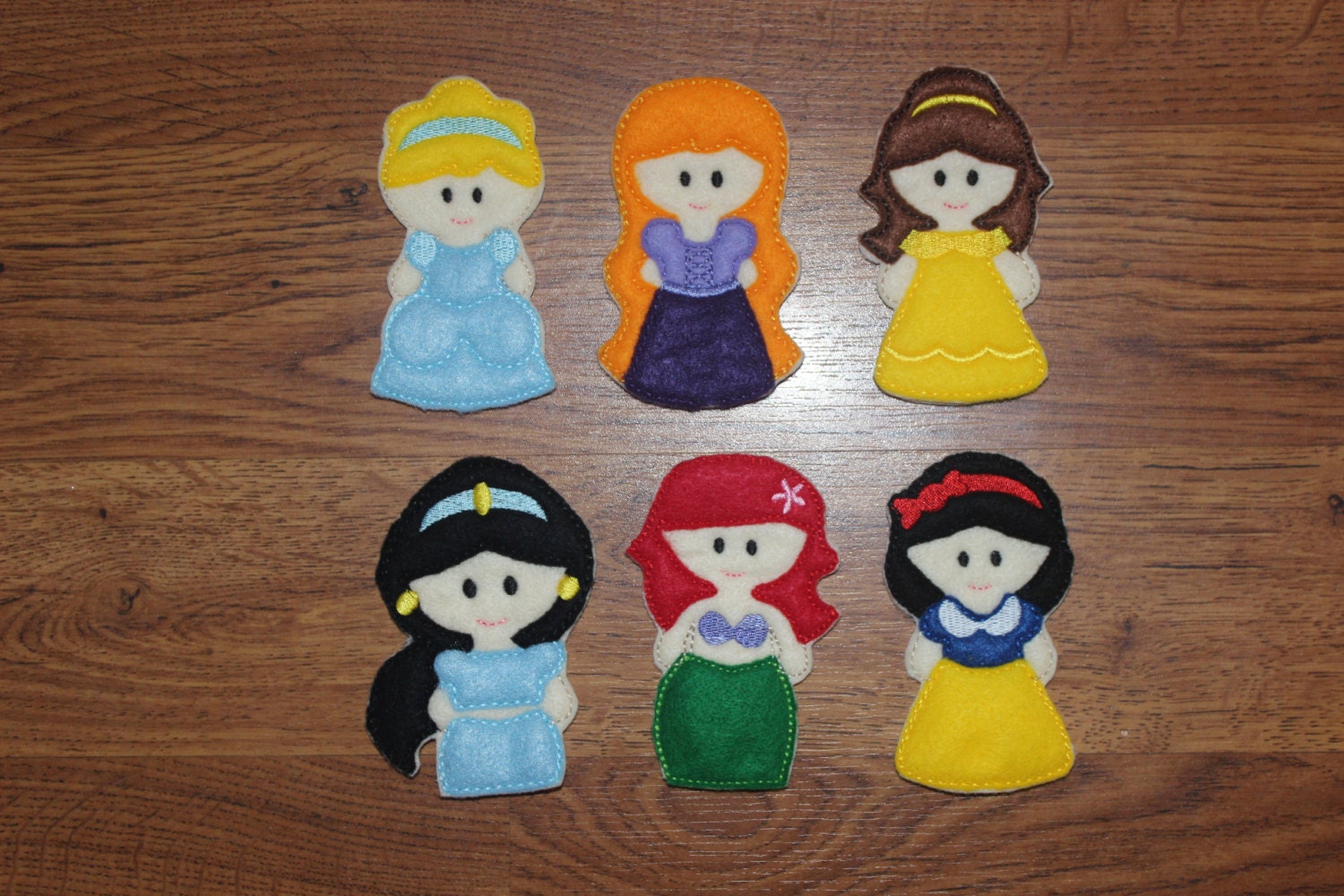 Princess Finger Puppets by MadeBySkyeB on Etsy