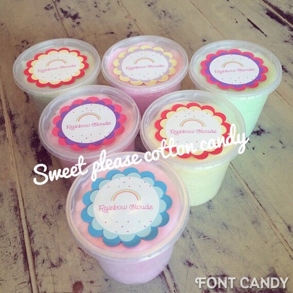 Party Cotton Candy Sweet Tubs, fluffy, tasty, elegants, colorful, creative, fun, customized