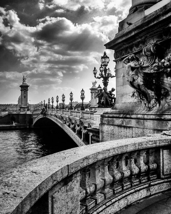 Bridge across the Seine Paris France Pont Alexandre III