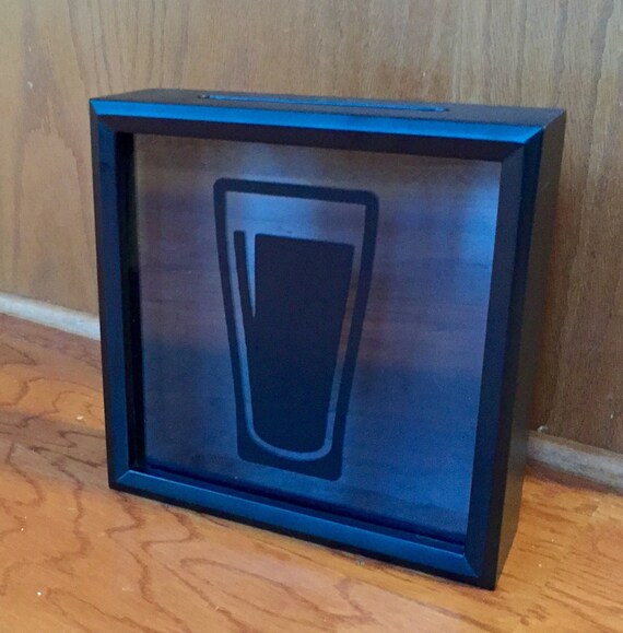 Beer Bottle Cap Shadow Box Gift for Beer Lover Beer Art