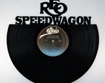 Recycled Vinyl Record REO SPEEDWAGON Wall Art