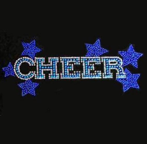 Cheer Rhinestone Iron on T Shirt Transfer by WestCoastRhinestones