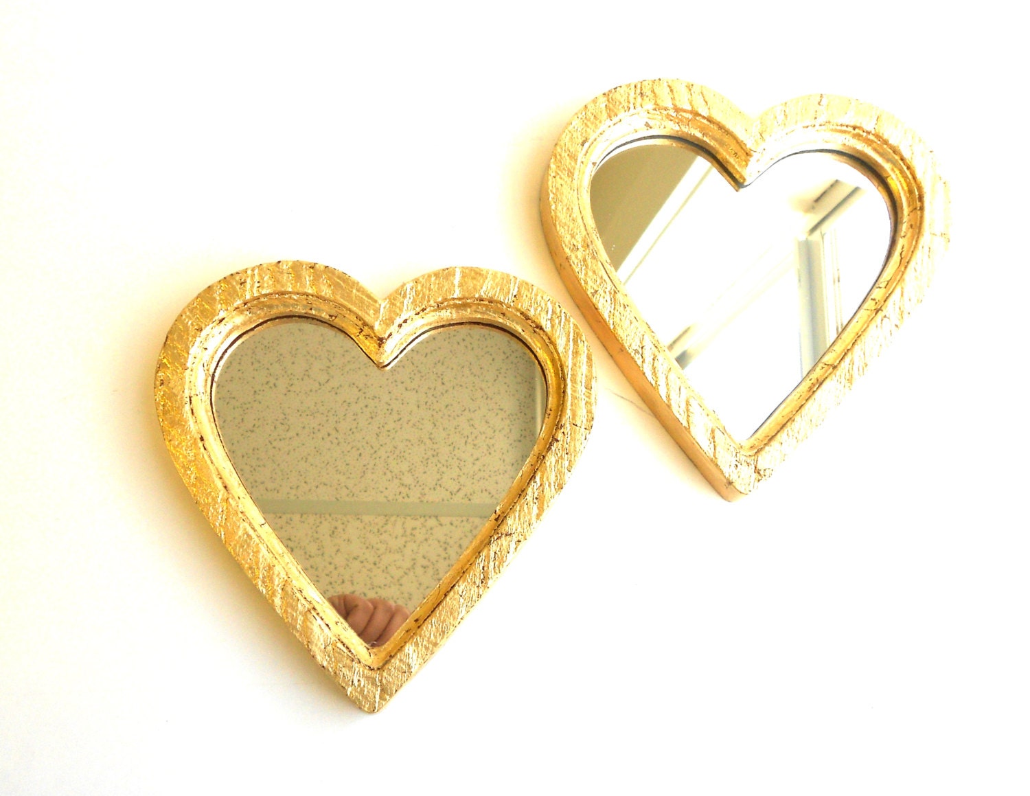 8x7.75 Mirrors Gold Heart Mirrors Decorative Mirrors Wall