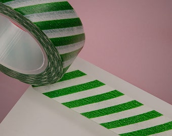 Diagonal Washi tape green