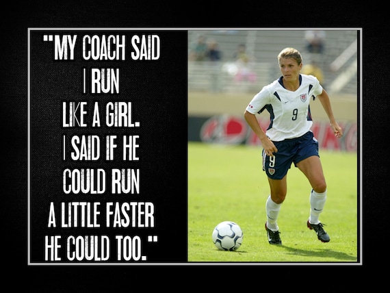 Mia Hamm Like A Girl Soccer Art Print Motivation Poster