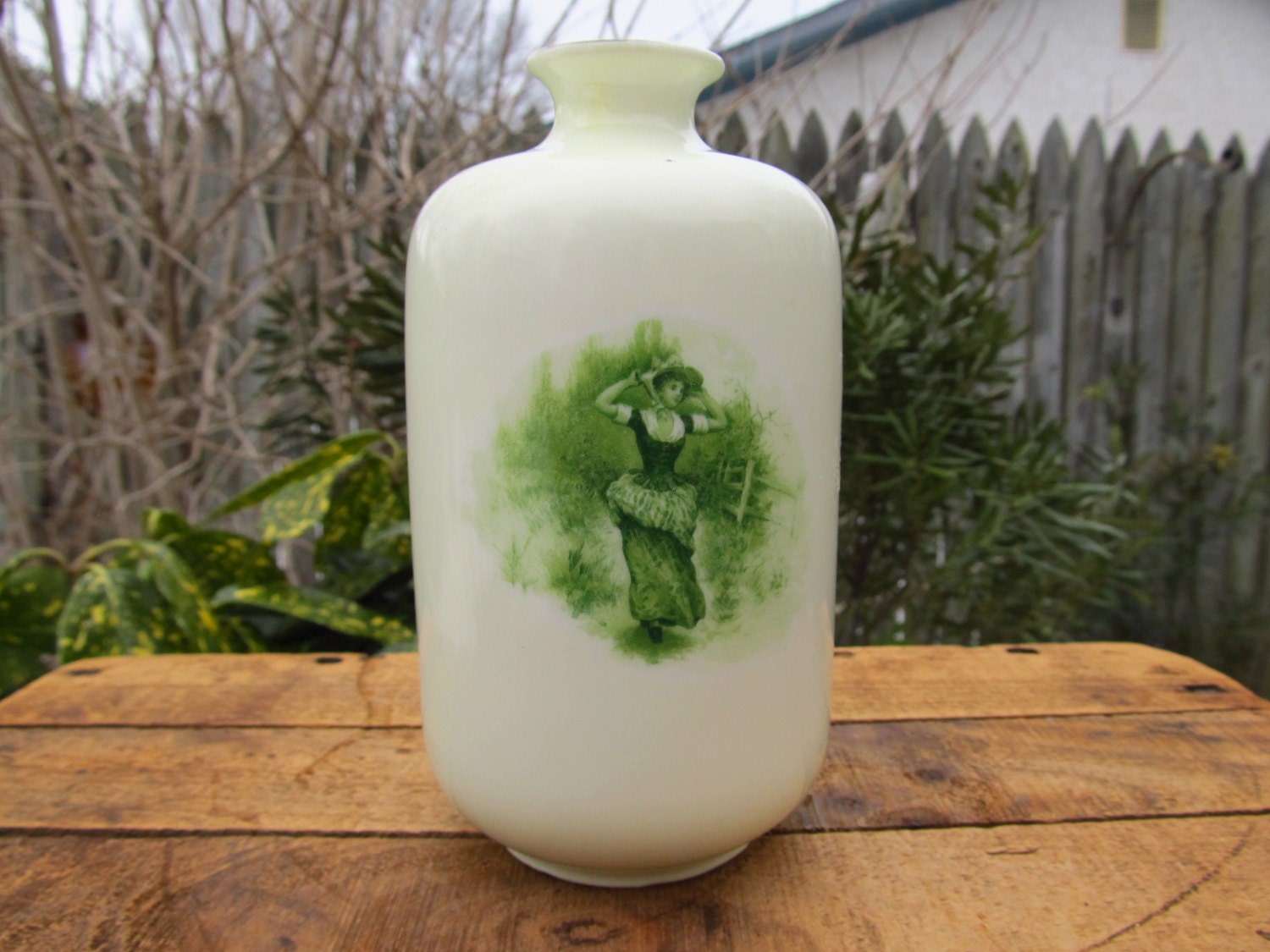 Antique Rosenthal Bavaria Vase Pretty Lady Rosenthal Vase