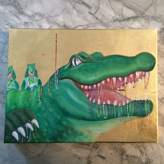 mardi gras alligator float