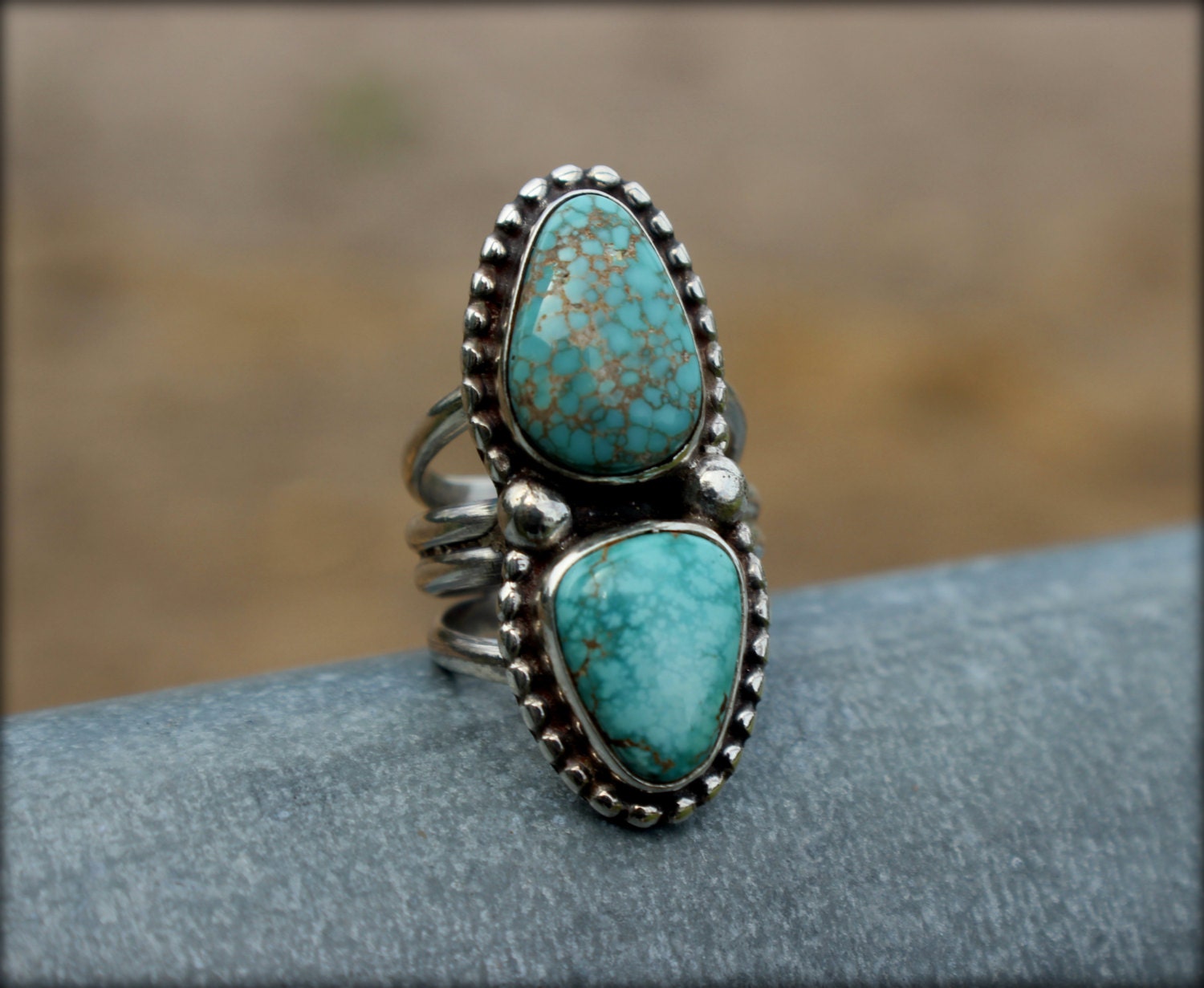 Turquoise Ring Pinky Ring Boho Chic Style Dainty Ring
