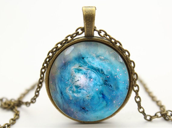 Items Similar To Nebula Necklace Galaxies Necklace Pendant Space