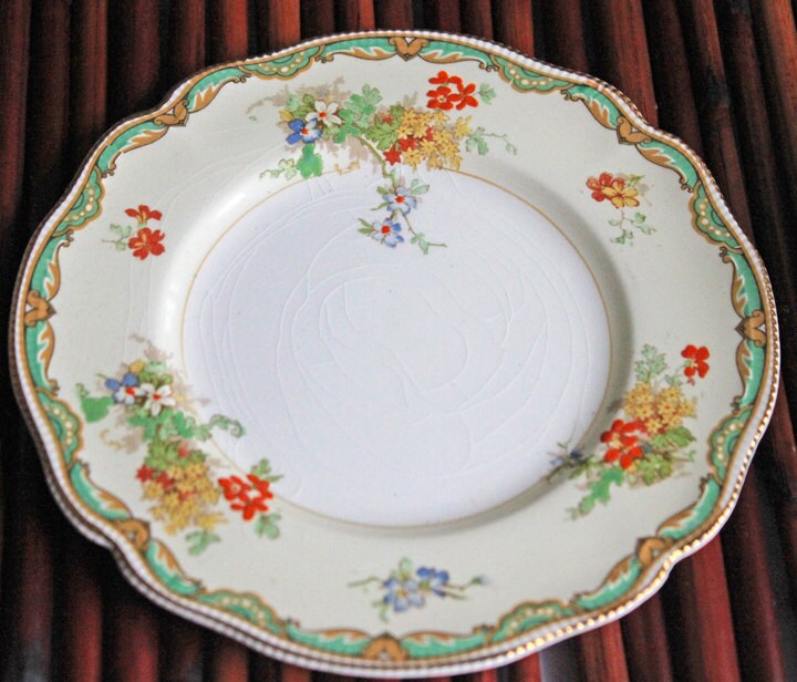 Antique Old Staffordshire Salad Plate. Johnson Brothers