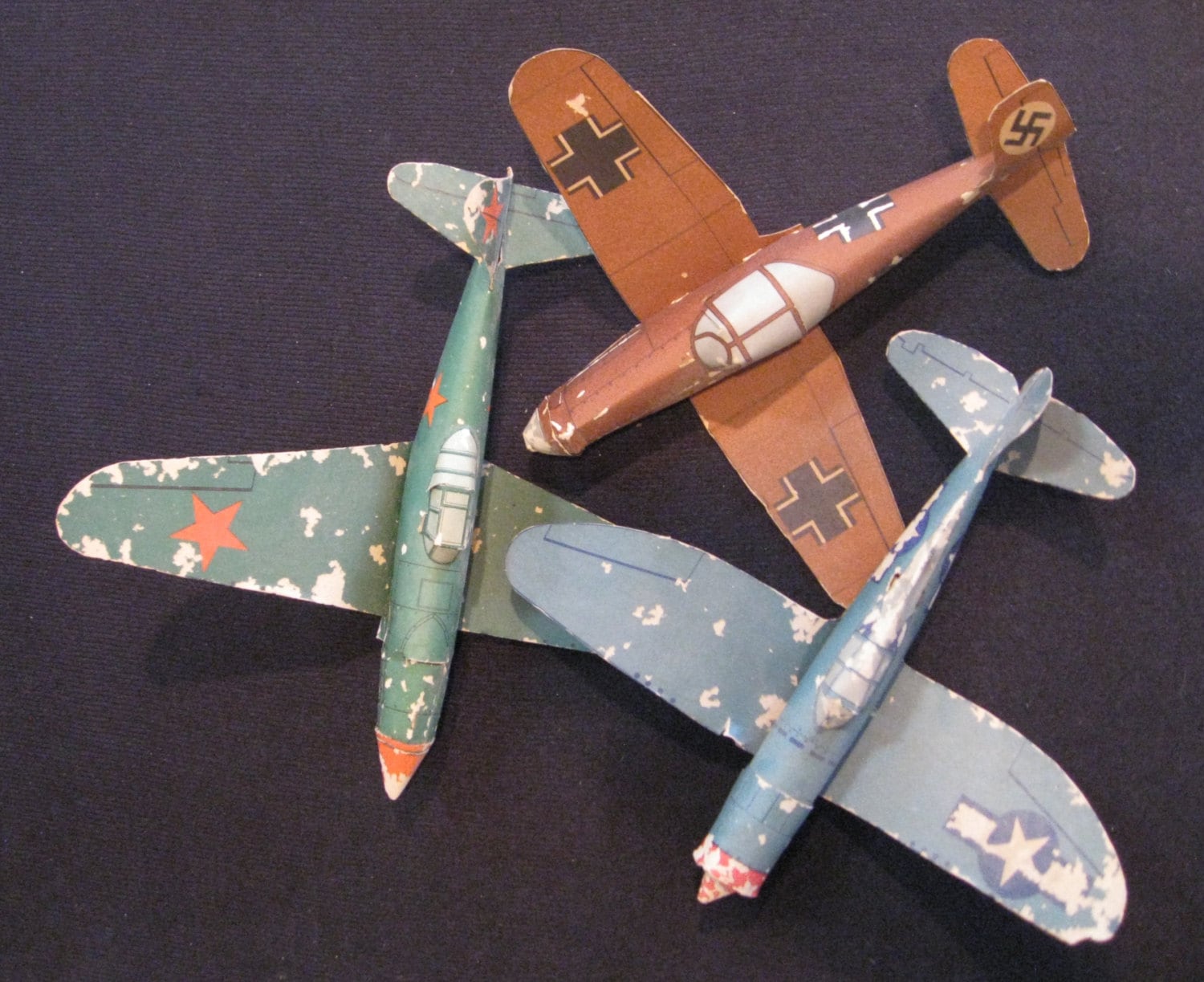 1940s Toy Paper Airplanes cereal toy Jack Armstrong by Vinphemera