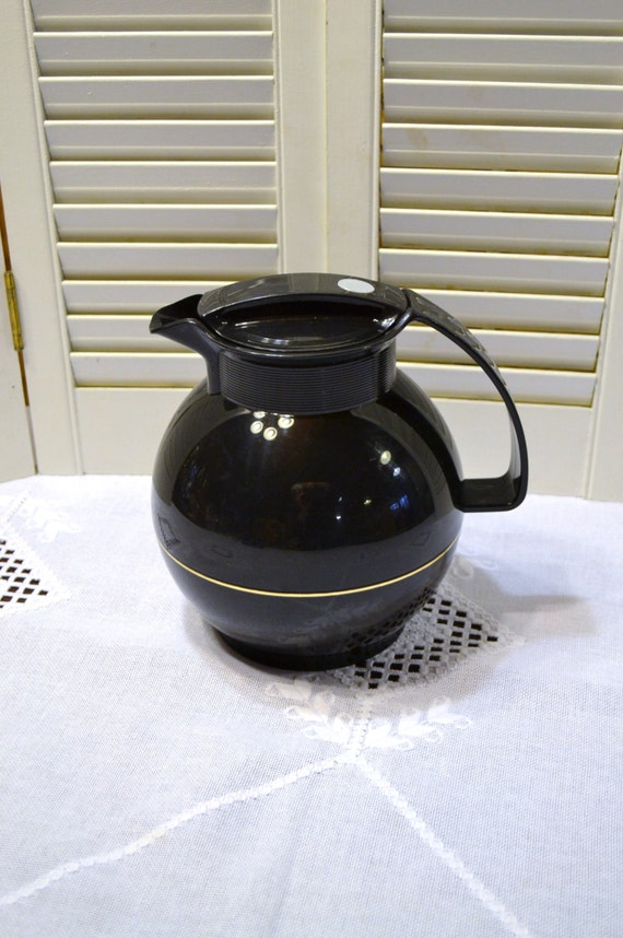 Vintage Thermos Coffee Carafe Black Model 360 West Germany