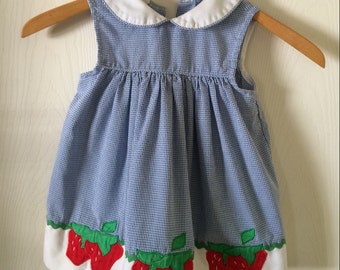 Vintage toddlers strawberry dress.