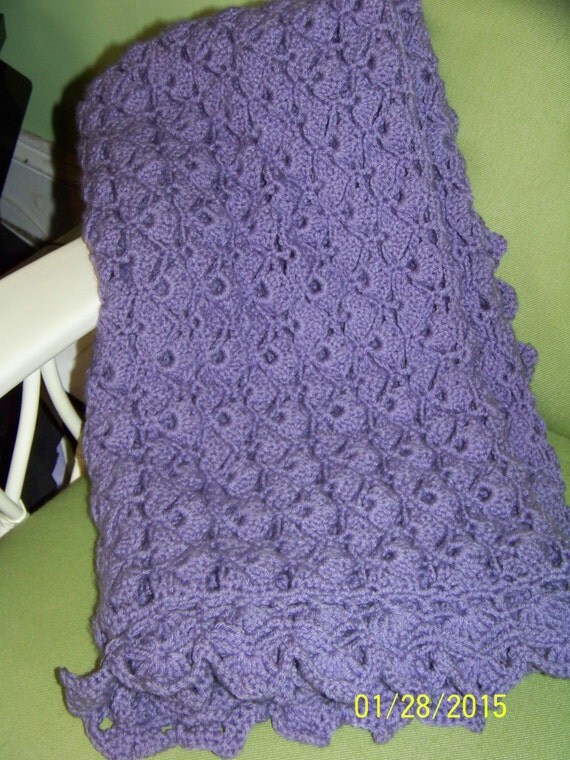 Lavender Baby Blanketcrocheted36 by 37