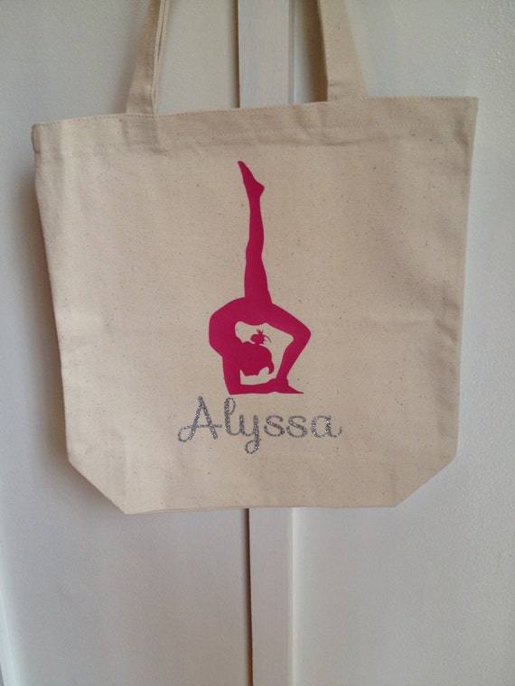 Personalized Girls Gymnastic Bag - Gymnastic Bag - Gymnast Bag - Tote ...