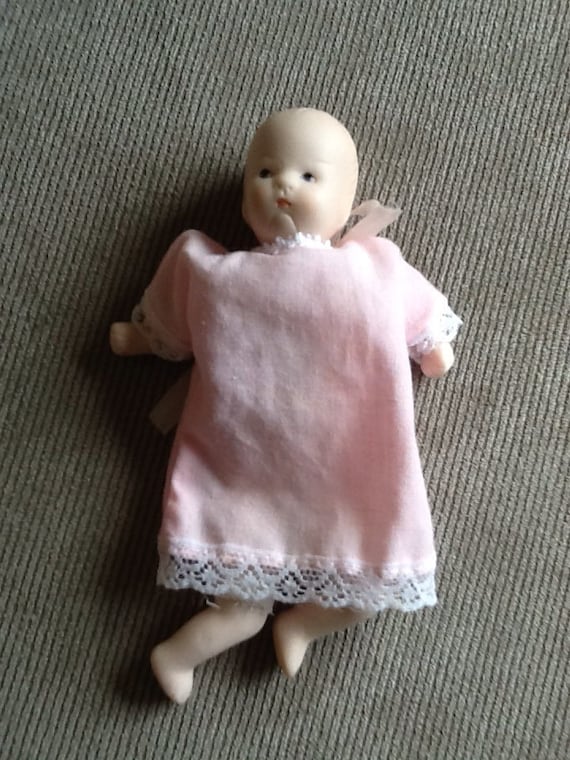 Vintage Baby Doll From S Painted Eyes Cloth Body Vintage Baby Doll From S Painted Eyes Cloth Body