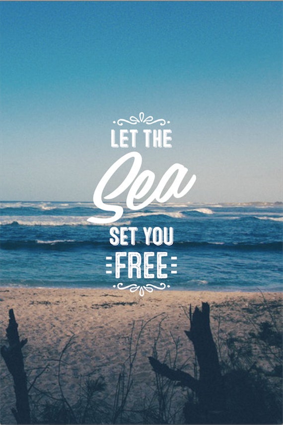 Download Items similar to Let the Sea Set You Free: Ocean ...