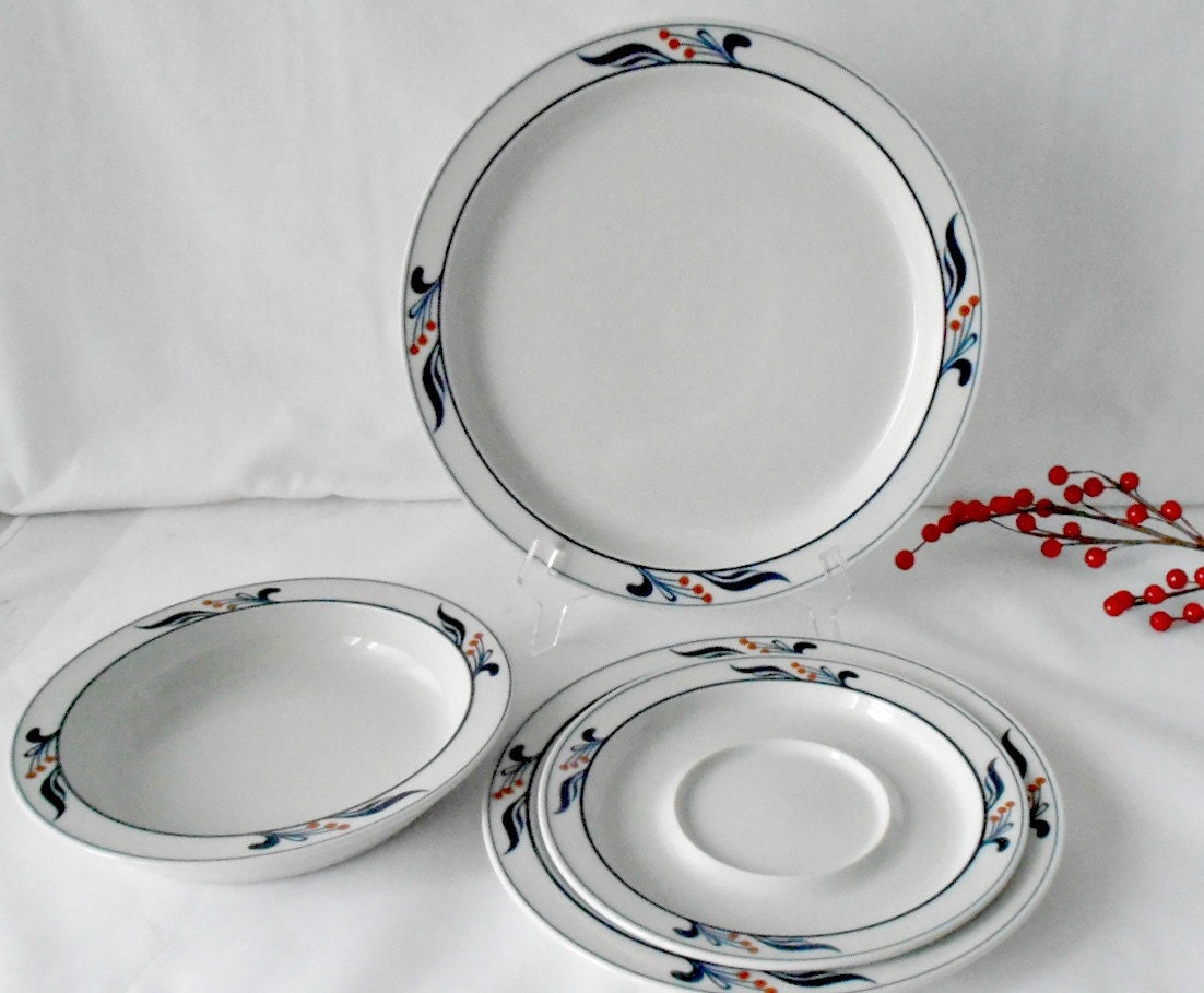 Vintage Dansk Bistro Maribo Porcelain Dinnerware by GSaleHunter